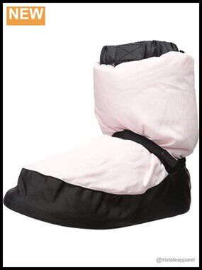 Warm Up Bootie Slippers Lightweight Dance Shoes Slip-On PVC Sole